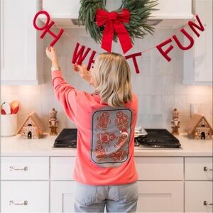 Living Fully Gingerbread Sweatshirt- Pink!  3X!